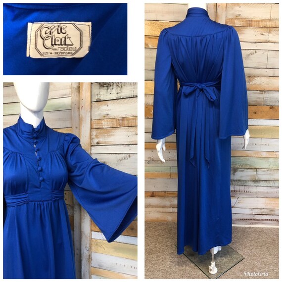 electric blue maxi dress