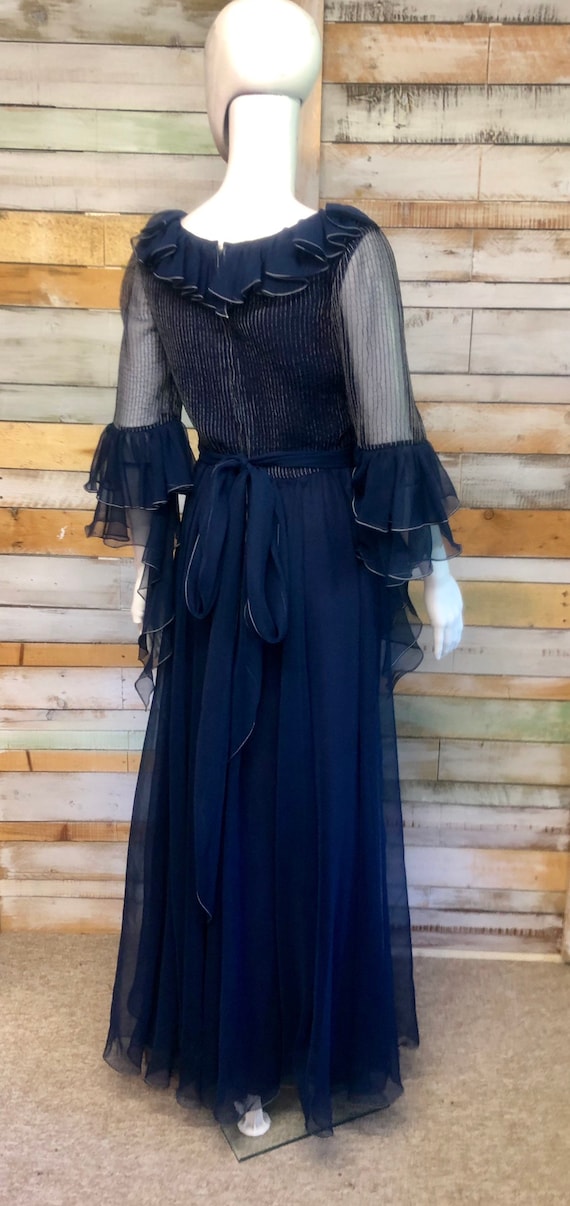 Gorgeous vintage 'Jean Varon London' maxi dress w… - image 7