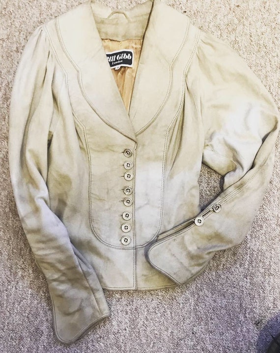 REDUCED -Bill Gibb vintage 1970's leather jacket.