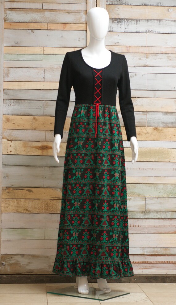 Kati by Laura Philiips wool winter 'dirndl dress.