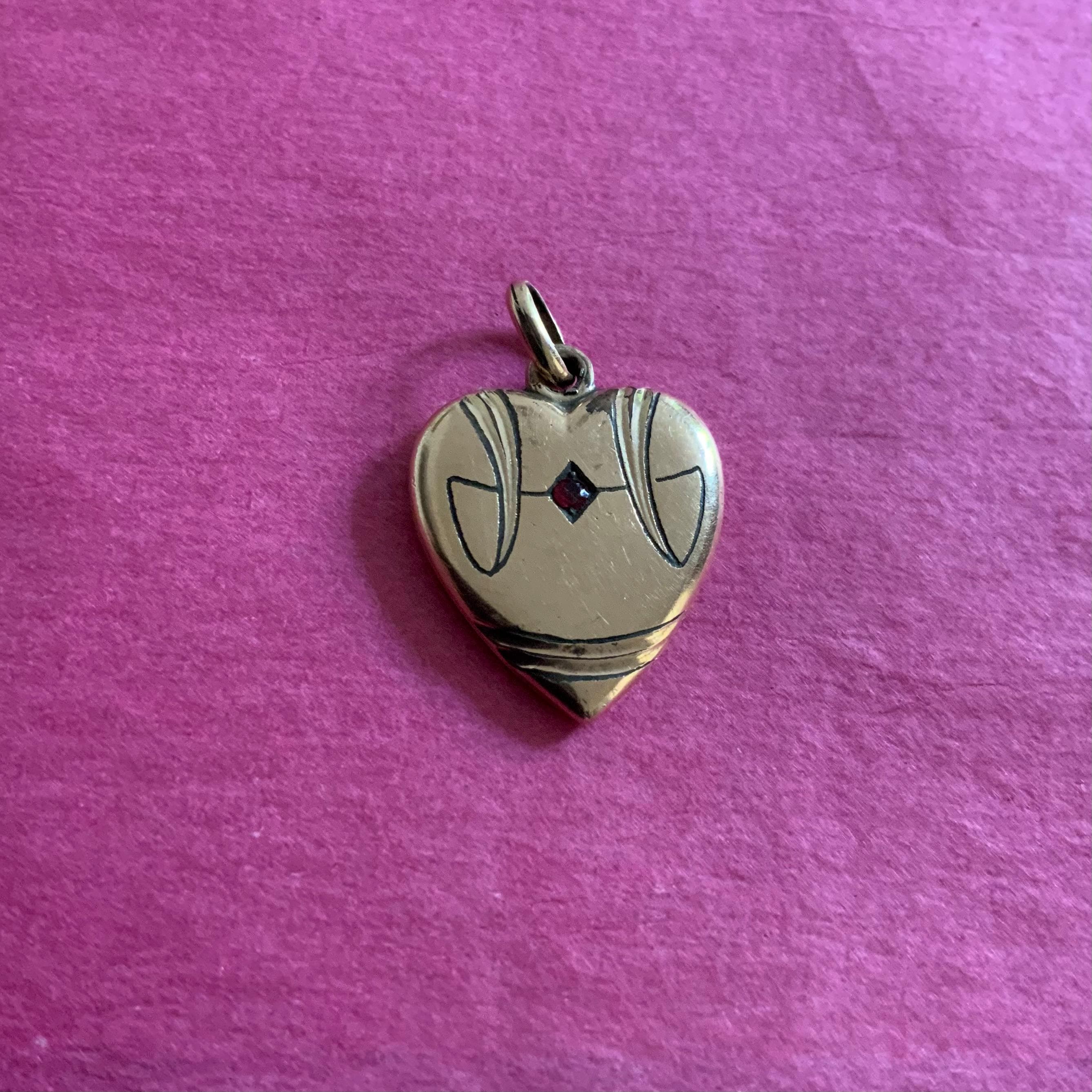 Pendentif coeur des années 1900 - France