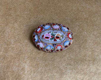 1920’s micro mosaic brooch.