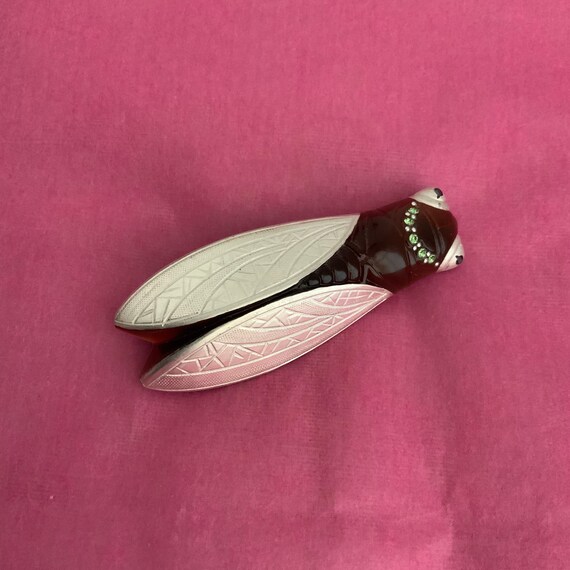30's "cicada" brooch (silver)