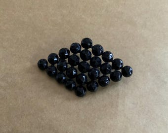Victorian French jet brooch
