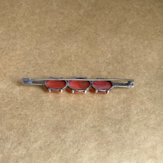 1930’s metal and cornaline brooch. - image 5