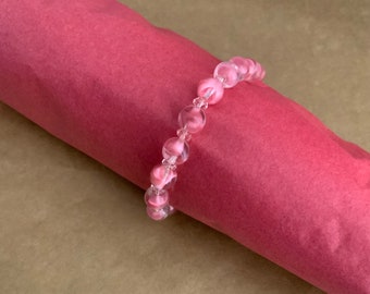 1950’s pink beads bracelet.