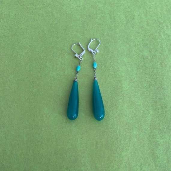 1920’s green earrings.