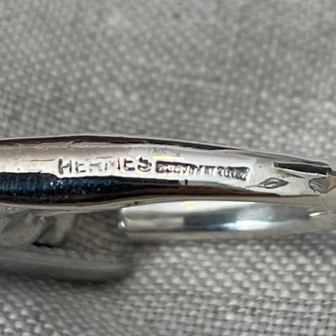Hermes Cheval Horse Ring Size 6 Sterling Silver Open Band Hermes Cheval Horse Ring Size 6 Sterling Silver Open Band