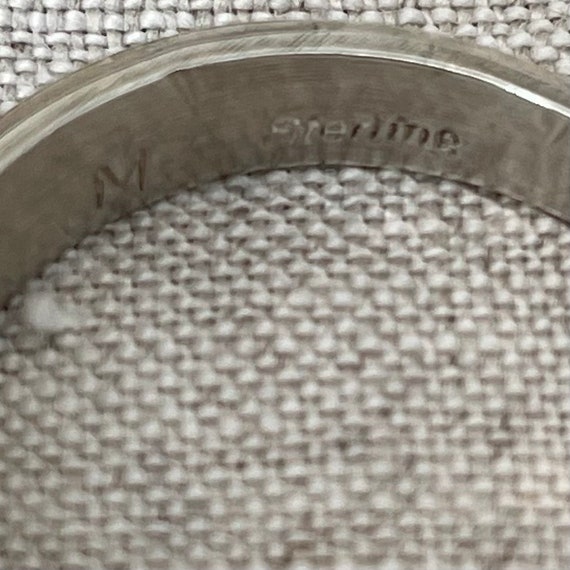 Sterling Silver Wedding Ring Set Women’s Size 9.5… - image 9