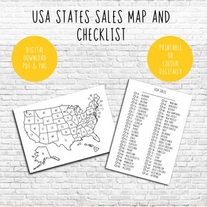 USA Staaten Umsatz tracker Karte png pdf jpeg Färbung in Farbe