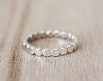 Pebble stacking ring, sterling silver ring, stacking ring, stacking rings, stacker, stackable ring, sterling silver, pebble band