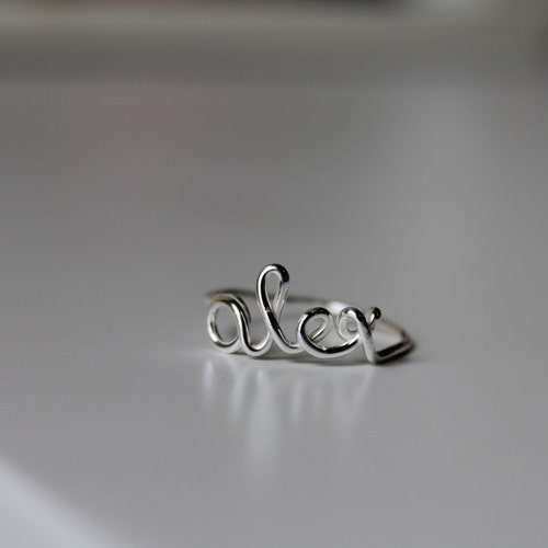 Personalized Name Ring - Sterling Silver