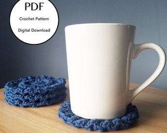 PATTERN, Crochet Coaster Pattern, Digital Download, PDF Pattern, Boho Bolster Coasters Pattern, Coaster DIY