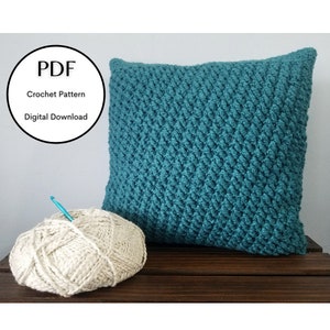PATTERN, Crochet Pillow Pattern, Pillow DIY, Cotton Candy Waves Pillow, Digital Download, PDF Pattern