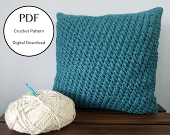 PATTERN, Crochet Pillow Pattern, Pillow DIY, Cotton Candy Waves Pillow, Digital Download, PDF Pattern
