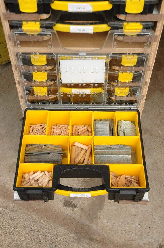 Mobile Modular Small Parts Rack PDF Plan Inexpensive Adam Savage Style Tool  Box/parts Rack 