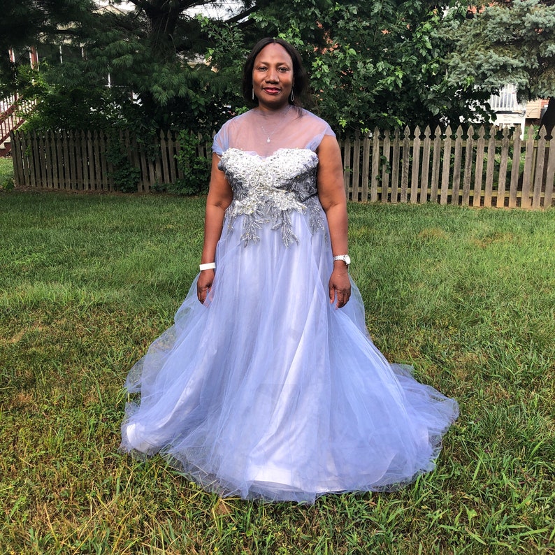 Silver Ball Gown Special Occasion Dress Wedding Dress Etsy