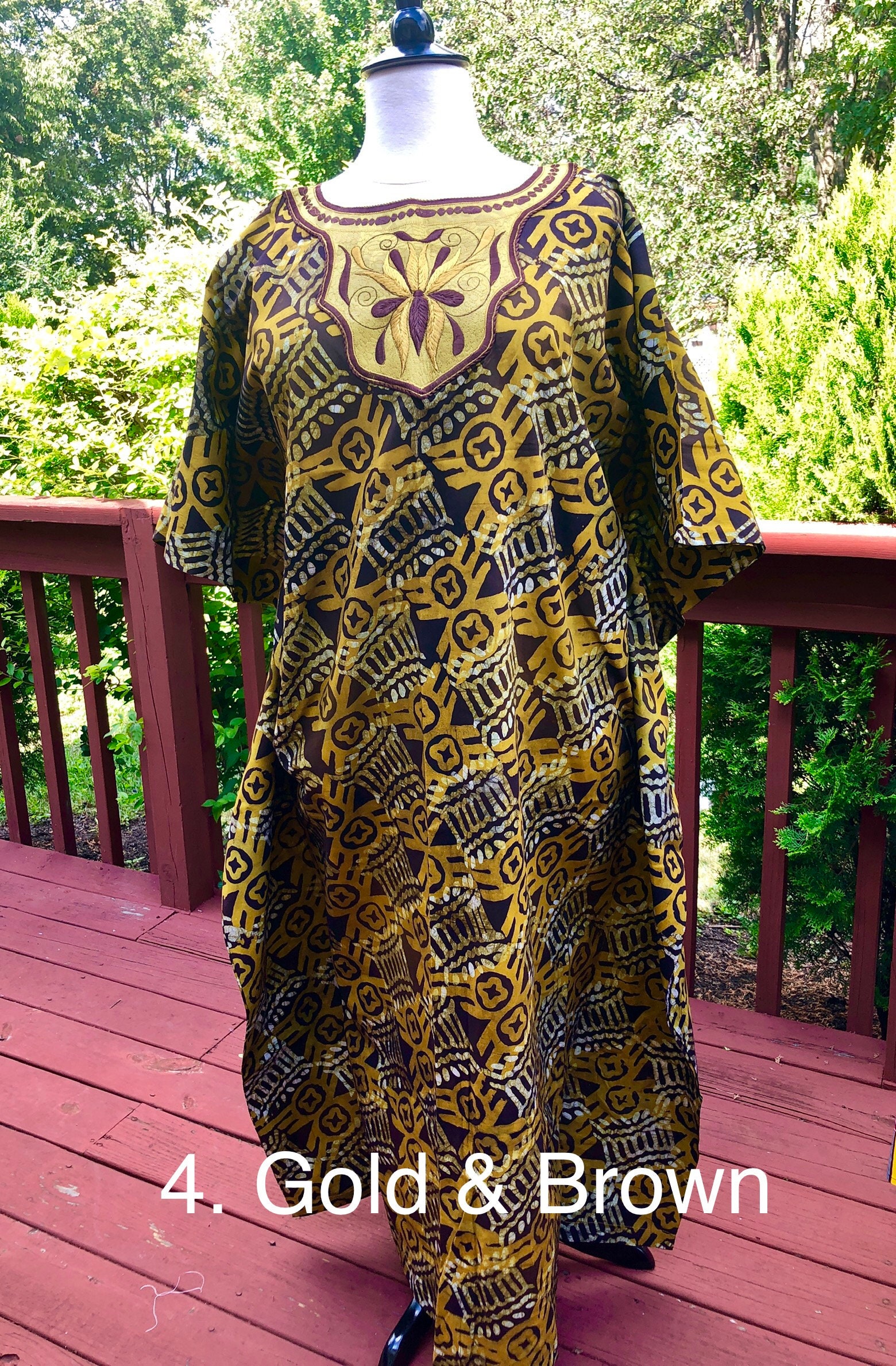 African print caftans deals