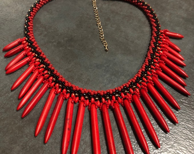 Paint the Town Red Necklace