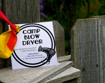 Girls camp handout - Blow dryer INSTANT download  / Young Women LDS quotes