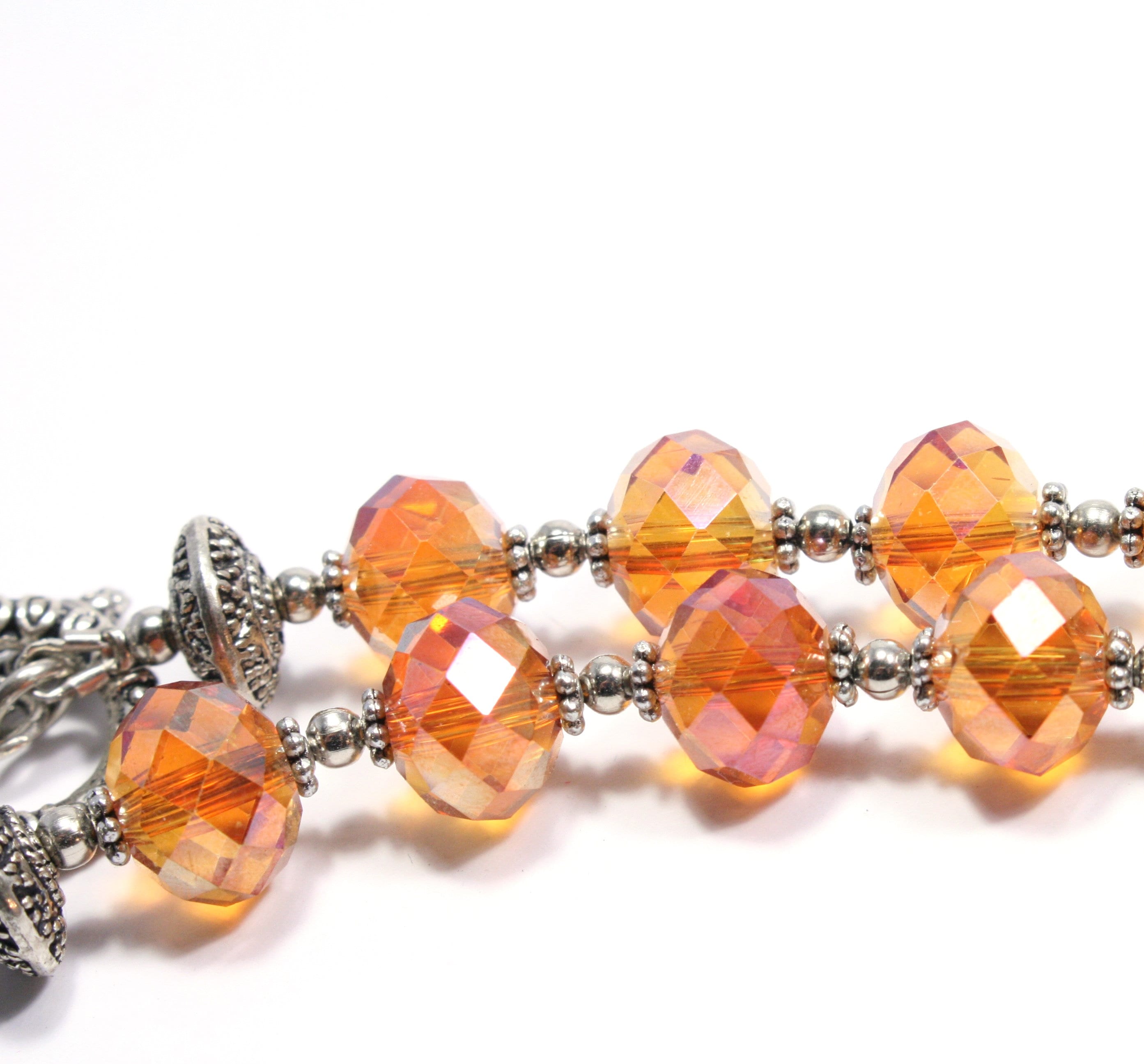 Collier De Perles En Cornaline Orange - Marque Miss Paris - Longueur 46 Cm - Neuf Avec étiquettes - Bijou Glamour