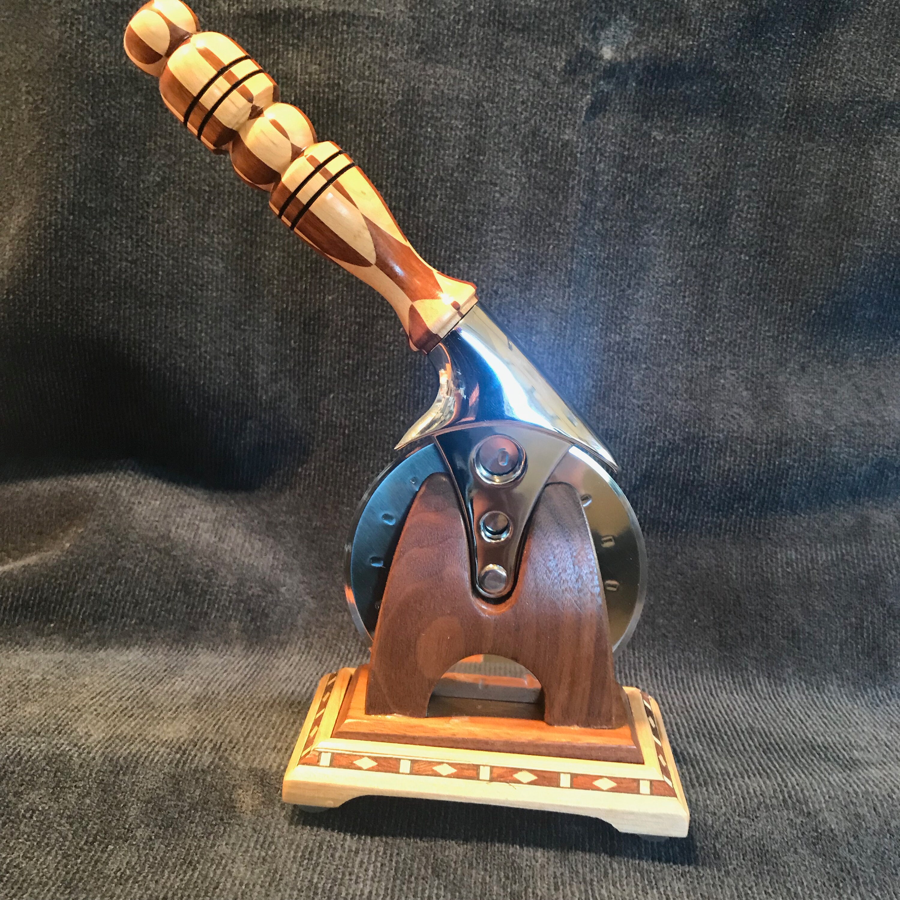 Custom Pizza Cutter with Stand Gift Kit Etsy