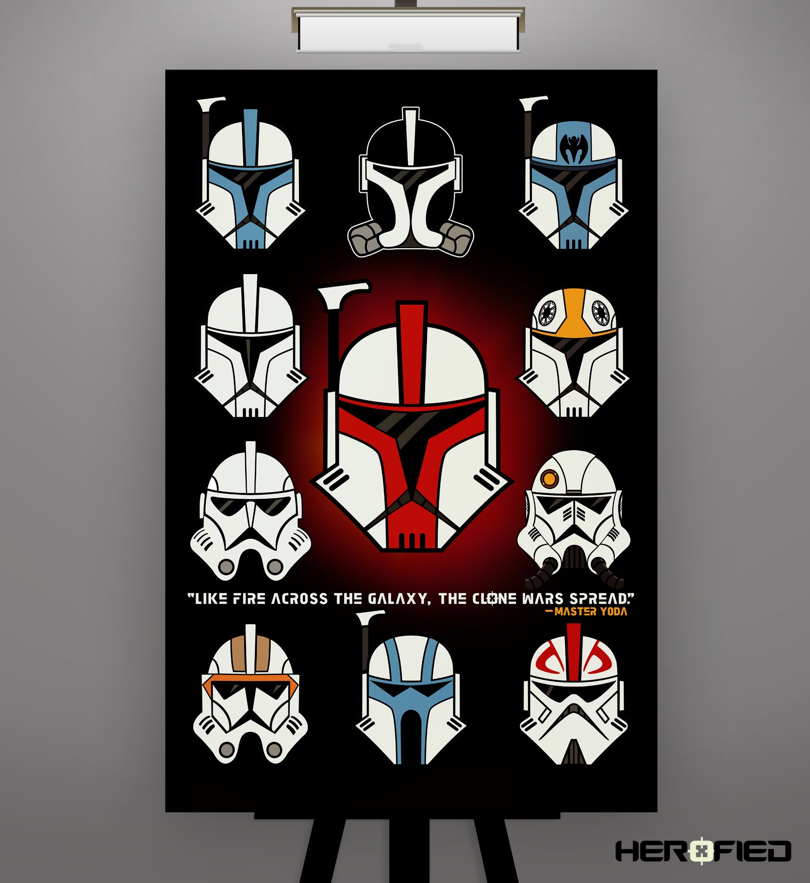 Star Wars Movie The Clone Wars Group Shot Wall Art Home Decor - POSTER 20x30