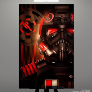 Star Wars TIE Fighter Pilot: Inferno Squad Commander Art Print / Battlefront 2, Special Forces, Iden Versio / Metal, Canvas, Acrylic options