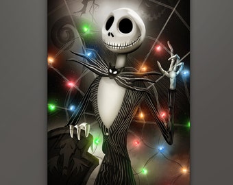 The Nightmare Before Christmas Inspired Art Print by Herofied / Metal, Canvas, & Acrylic options