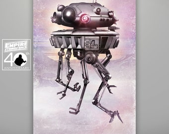 Star Wars Imperial Probe Droid Art Print by Herofied / Options also include Metal, Canvas, & Acrylic / Empire Strikes Back