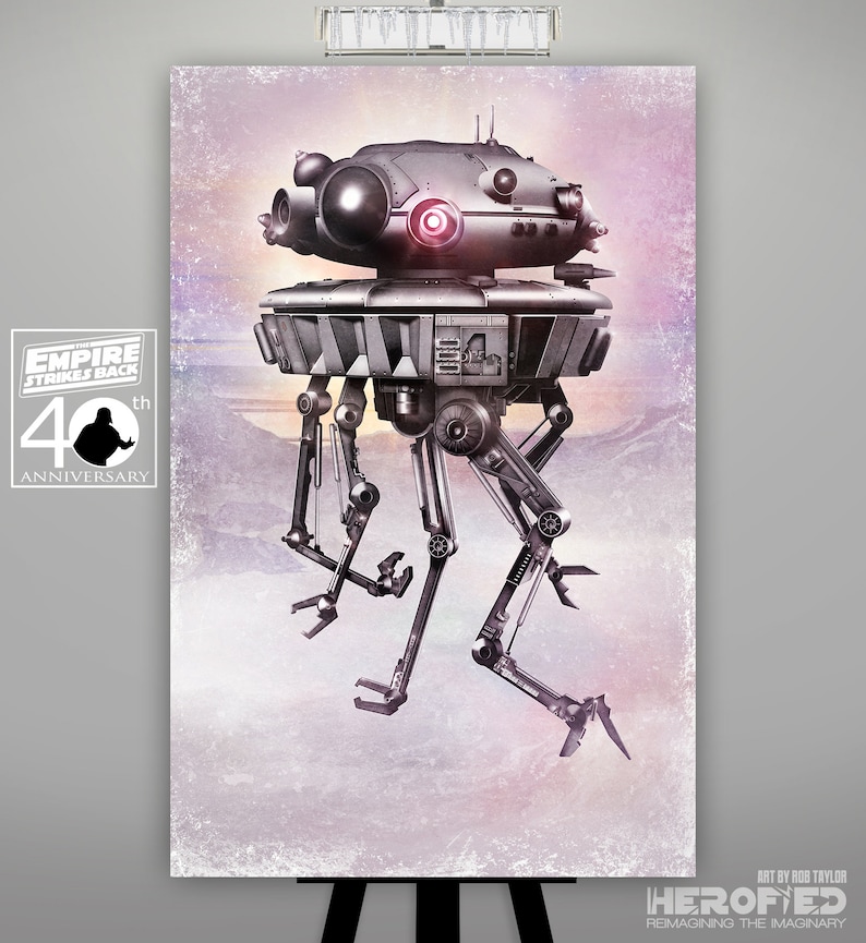 Star Wars Imperial Probe Droid Art Print by Herofied / Options Also ...