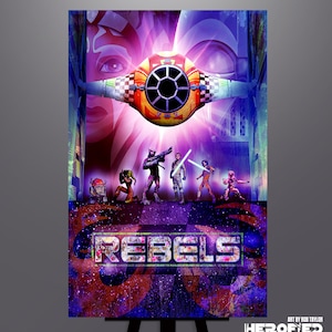 Star Wars &quot;Rebels&quot; Art Print by Herofied / Chopper, Hera, Zeb, Kanan, Ezra, Sabine, Ahsoka, Darth Vader / Metal, Canvas, & Acrylic options