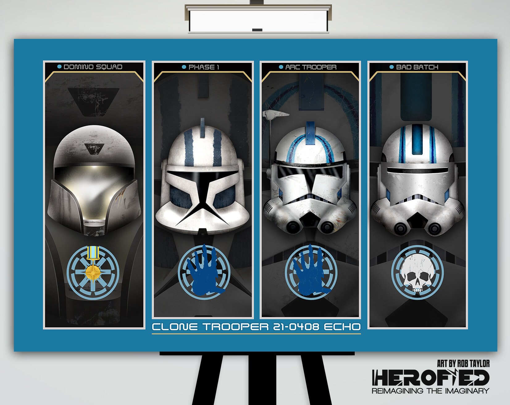 Star Wars Echo Helmet Composite Art 