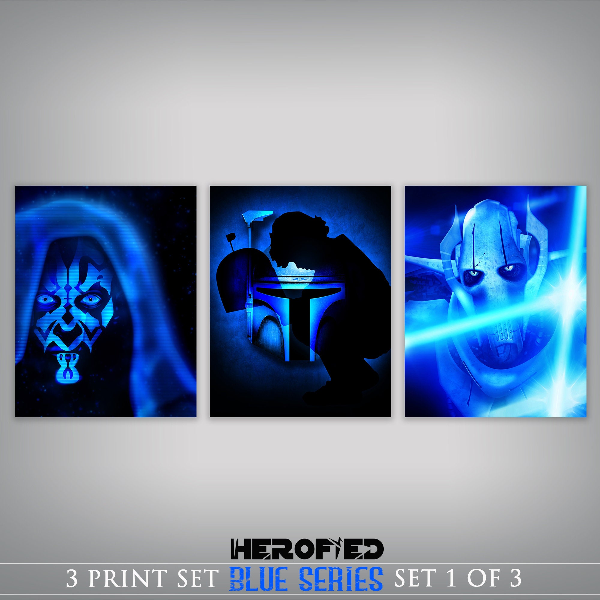 Star Wars Darth Maul, Jango Fett/ Boba Fett, General Grievous