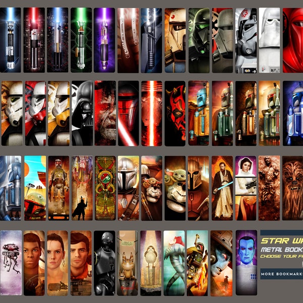 Metal Bookmarks Inspired by Star Wars -- Choose Your Bookmark Designs! / Herofied