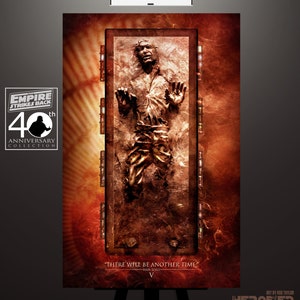 Star Wars Han Solo in Carbonite Art Print by Herofied / Material options also include Metal, Canvas, & Acrylic / Empire Strikes Back image 1