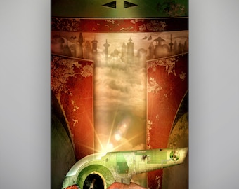 Star Wars Boba Fett "East Platform" Art Print by Herofied / Cloud City, Empire Strikes Back / Metal, Canvas, & Acrylic options