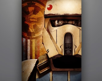 Star Wars Shoretrooper Art Print by Herofied / Rogue One, Scarif Trooper, Stormtrooper, The Mandalorian / Metal, Canvas, & Acrylic options