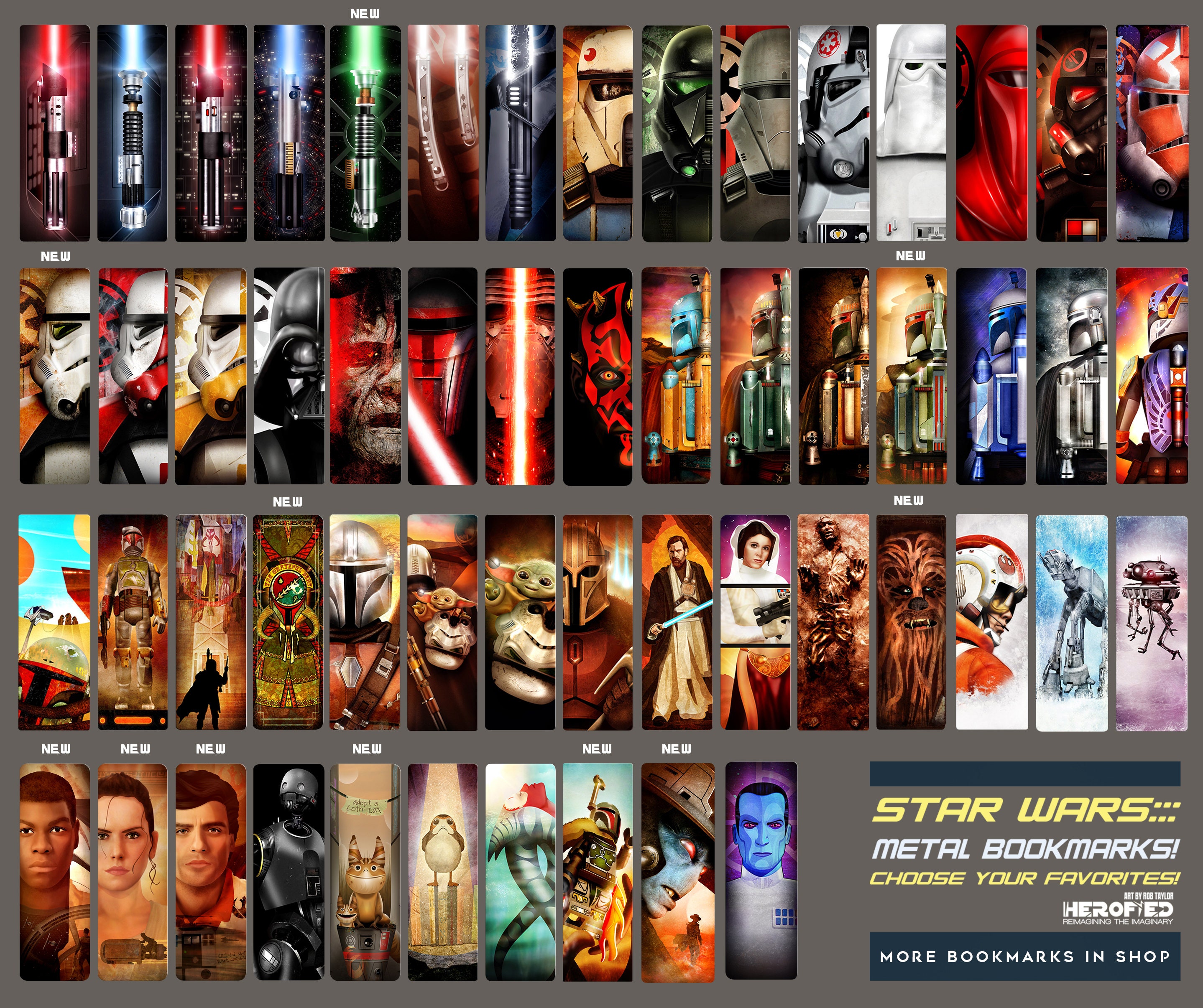 metal bookmarks inspired by star wars choose your bookmark etsy