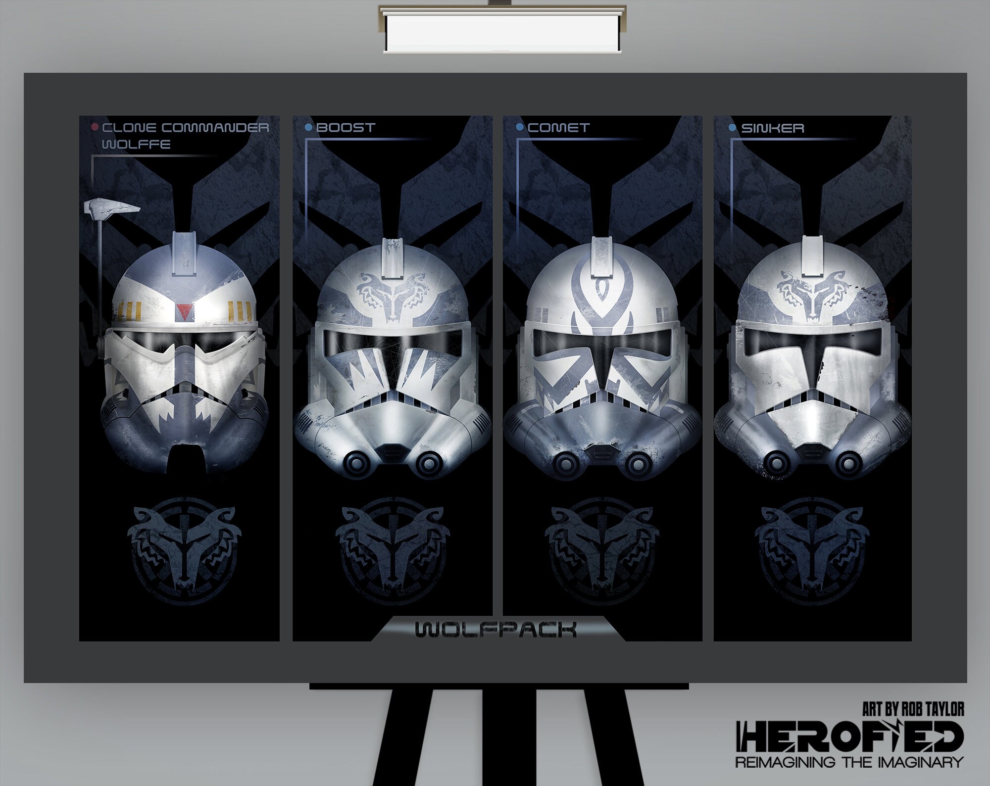 Clone Wars Wolfpack Logo Clone Wars Wolfpack Logo