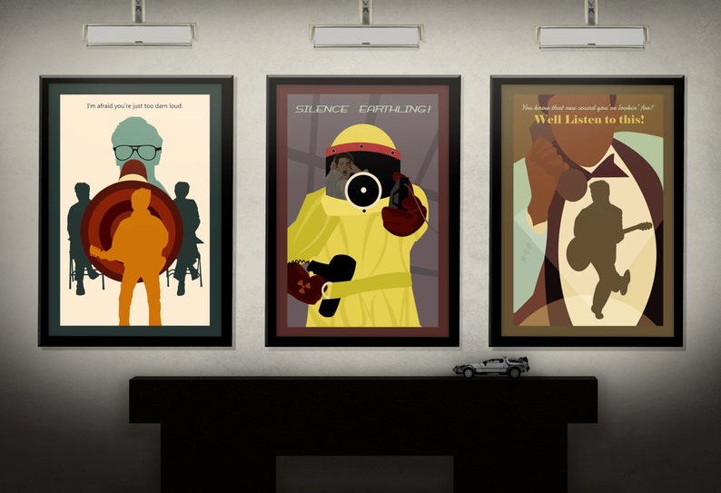 Back to the Future Inspired Minimalist 11X17 Art | Etsy