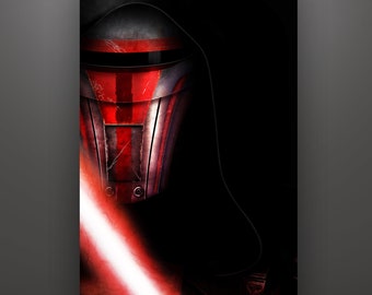 Star Wars Darth Revan Knights of the Old Republic Art Print by Herofied / Sith Lord, KOTOR / Metal, Canvas, & Acrylic options