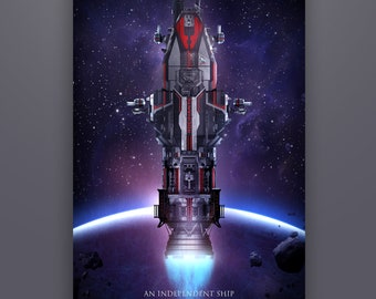 An Independent Ship / Art Print by Herofied / Artist Proof / Metal, Canvas, & Acrylic options