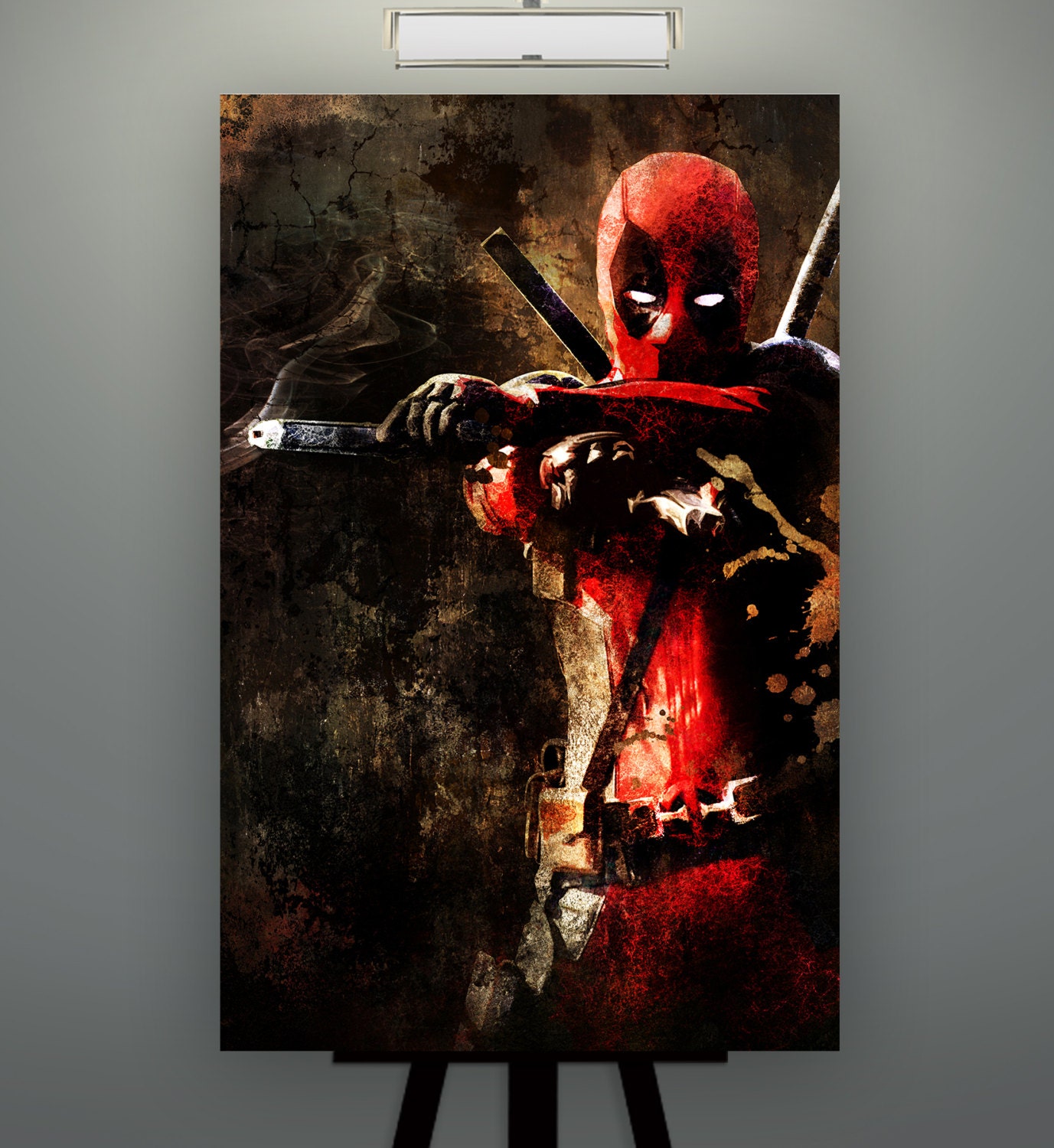 Movie Poster 2016 Marvels Deadpool Ryan Reynolds Full Color French (3  Sizes)