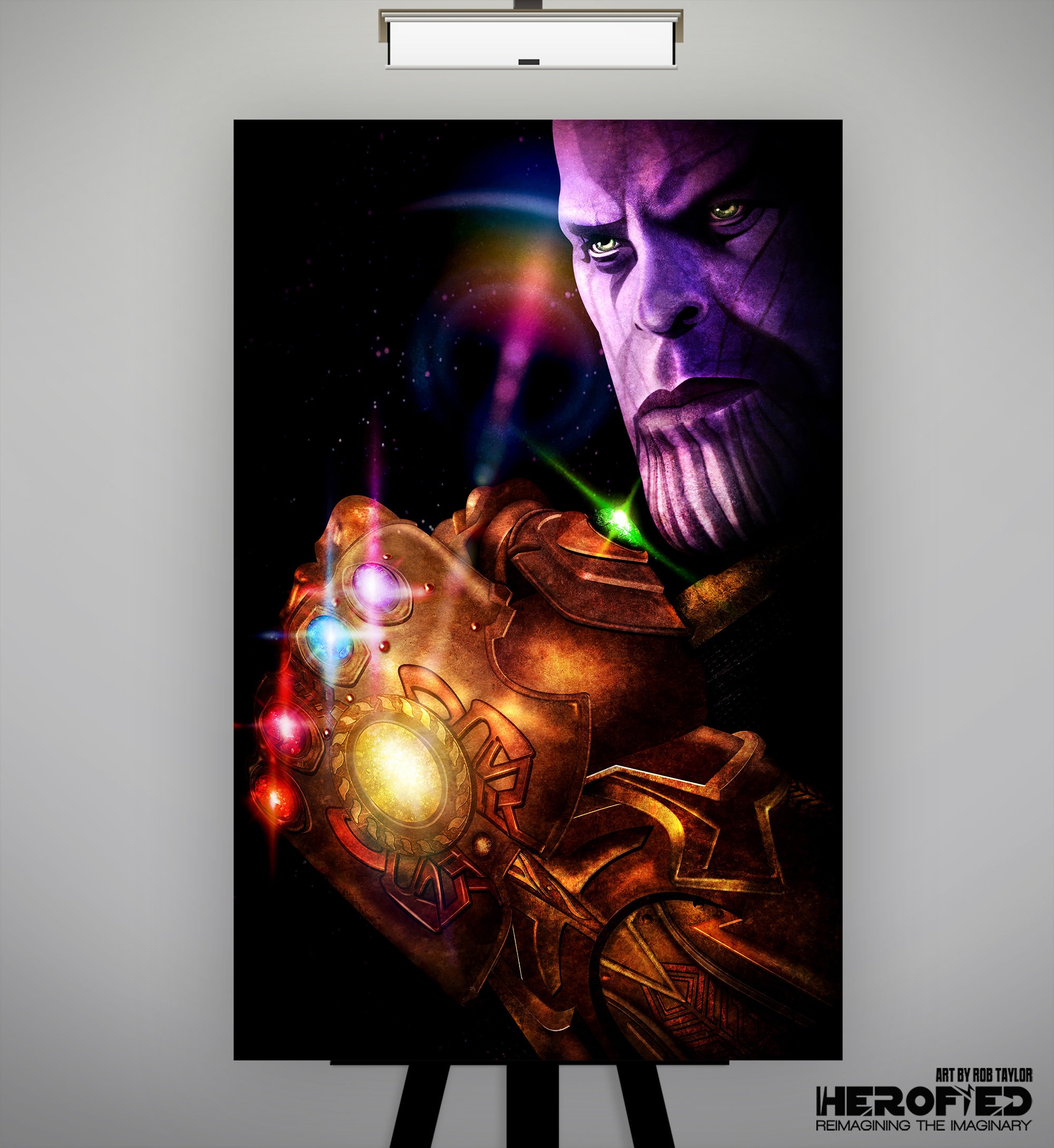 Thanos Avengers Infinity War Art Print by Herofied / Superhero Artwork ...