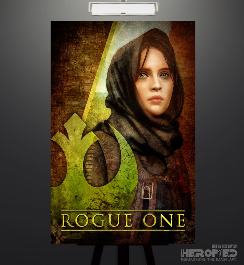 Star Wars Jyn Erso i Rebel Art Print by Herofied / Etsy