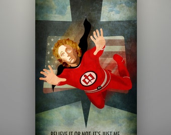 Greatest American Hero Inspired "Believe it or Not" 11X17 Art Print Poster Minimalist by Herofied Ralph Hinkley 80's TV Show