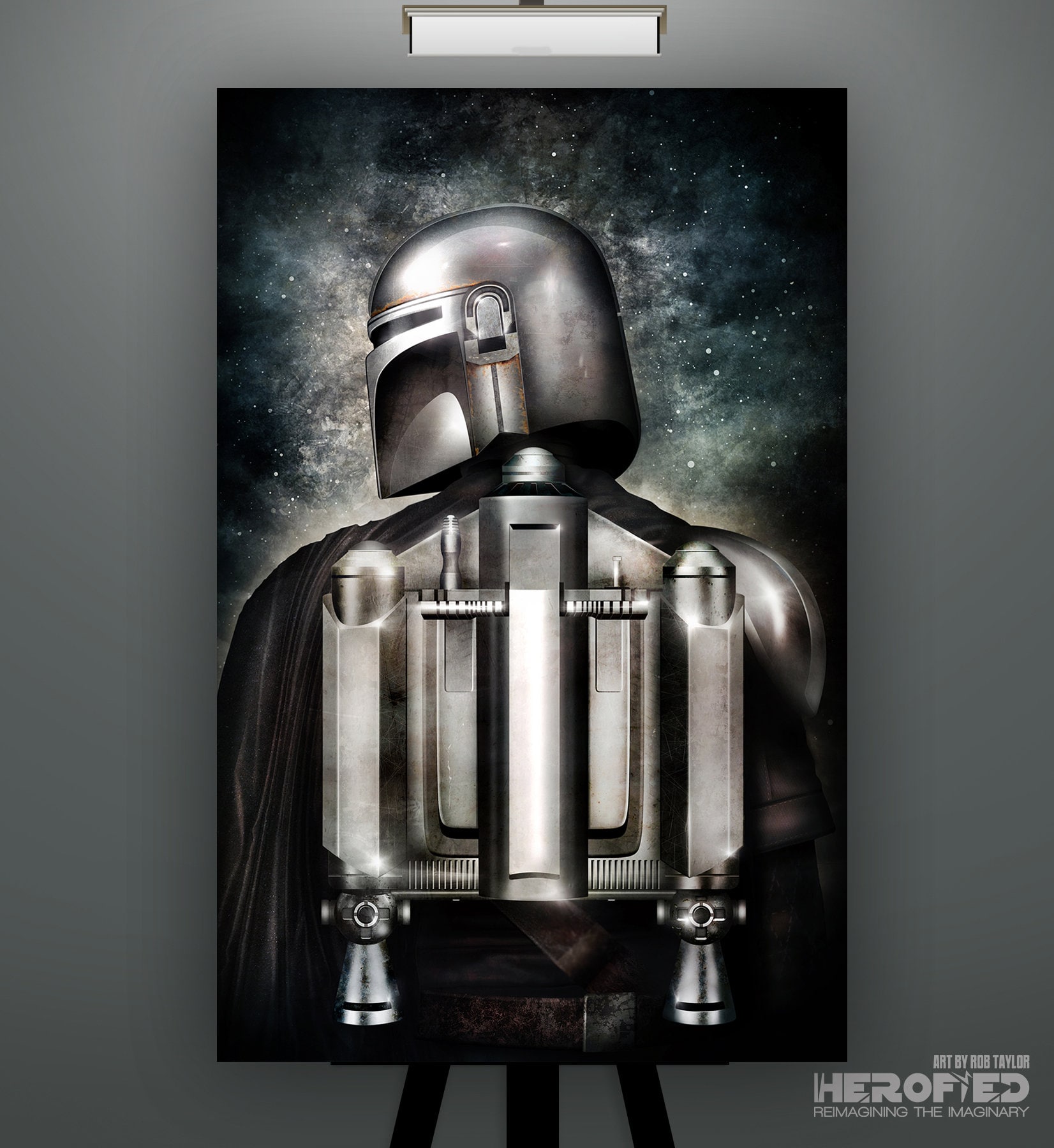 Star Wars Din Djarin Jetpack Series Art Print by Etsy España