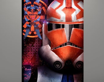 Star Wars Ahsoka Trooper 332nd Company Clone Trooper Art Print by Herofied / Clone Wars / Metal, Canvas, & Acrylic options