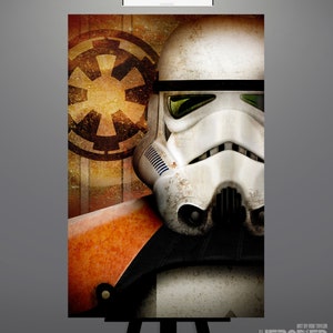 Star Wars Sandtrooper Art Print by Herofied / A New Hope, Imperial Stormtrooper, Tatooine / Options include Metal, Canvas, & Acrylic